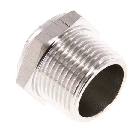 Silenciador Neumático Compacto de Acero Inoxidable NPT 3/4'' 1.4301 Malla Metálica