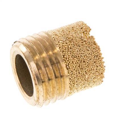Silenciador Neumático Cilíndrico Compacto de Bronce Sinterizado G1/4'' [2 Piezas]