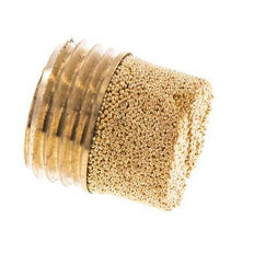 Silenciador Neumático Cilíndrico Compacto de Bronce Sinterizado G1/4'' [2 Piezas]