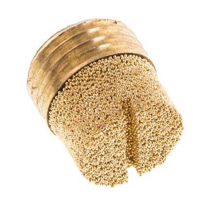 Silenciador Neumático Cilíndrico Compacto de Bronce Sinterizado G1/4'' [2 Piezas]