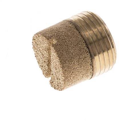 G3/8'' Bronce Sinterizado Compacto Cilíndrico Silenciador Neumático [2 Piezas]