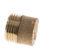 G3/8'' Bronce Sinterizado Compacto Cilíndrico Silenciador Neumático [2 Piezas]