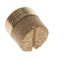 G3/8'' Bronce Sinterizado Compacto Cilíndrico Silenciador Neumático [2 Piezas]
