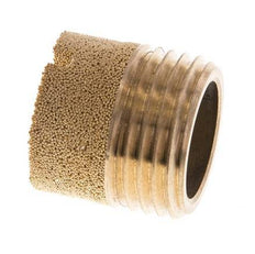 G1/2'' Bronce Sinterizado Compacto Cilíndrico Silenciador Neumático