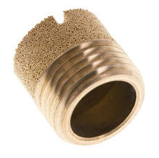 G1/2'' Bronce Sinterizado Compacto Cilíndrico Silenciador Neumático