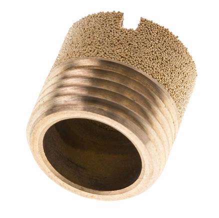 G1/2'' Bronce Sinterizado Compacto Cilíndrico Silenciador Neumático
