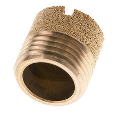 G1/2'' Bronce Sinterizado Compacto Cilíndrico Silenciador Neumático