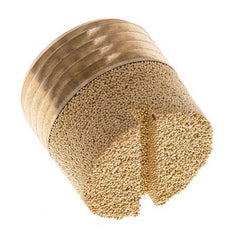 G1/2'' Bronce Sinterizado Compacto Cilíndrico Silenciador Neumático