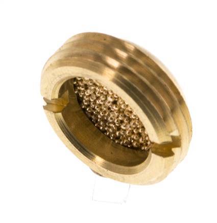 G3/8'' Silenciador Neumático Compacto de Bronce Sinterizado Hundiéndose [2 Piezas]