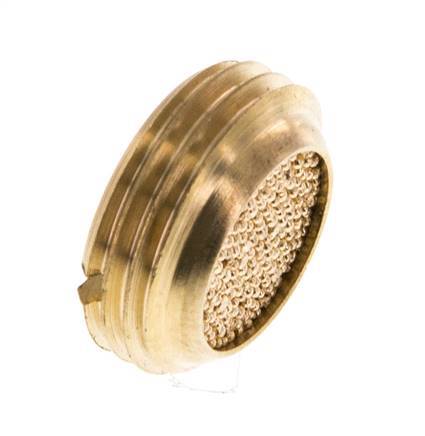 G3/8'' Silenciador Neumático Compacto de Bronce Sinterizado Hundiéndose [2 Piezas]