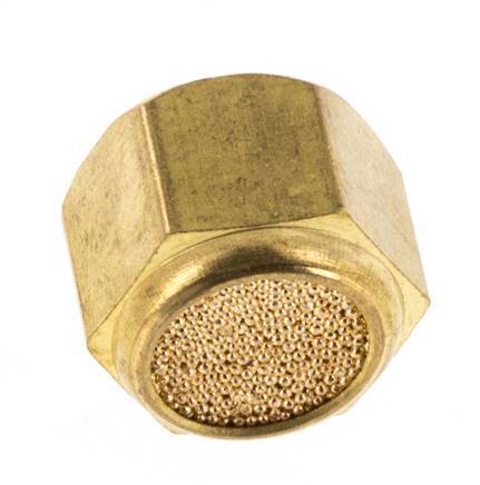 G1/8'' Silenciador Neumático Compacto de Bronce Sinterizado con Rosca Hembra [5 Piezas]