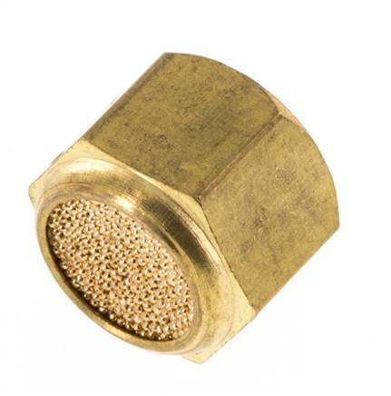G1/8'' Silenciador Neumático Compacto de Bronce Sinterizado con Rosca Hembra [5 Piezas]