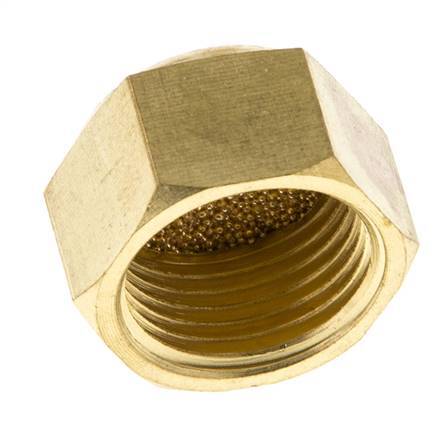Silenciador Neumático Compacto de Rosca Hembra G3/8'' de Bronce Sinterizado [2 Piezas]