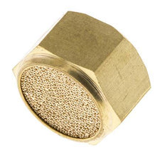 Silenciador Neumático Compacto de Rosca Hembra G3/8'' de Bronce Sinterizado [2 Piezas]