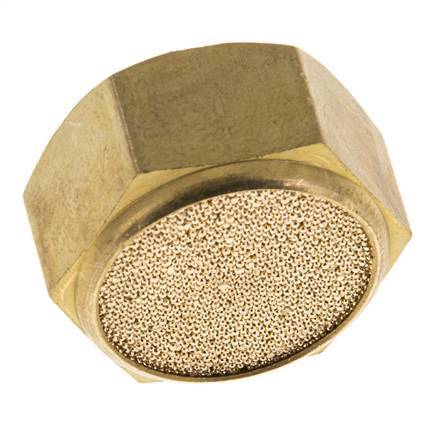 G1/2'' Silenciador Neumático Compacto de Rosca Hembra de Bronce Sinterizado