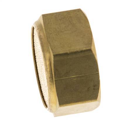 G1/2'' Silenciador Neumático Compacto de Rosca Hembra de Bronce Sinterizado