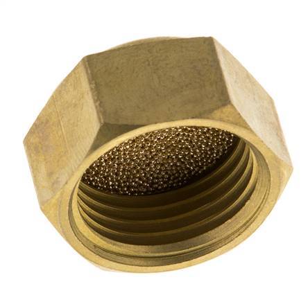 G1/2'' Silenciador Neumático Compacto de Rosca Hembra de Bronce Sinterizado