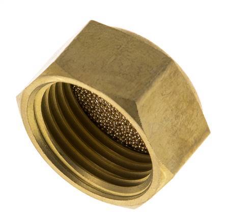 G1/2'' Silenciador Neumático Compacto de Rosca Hembra de Bronce Sinterizado
