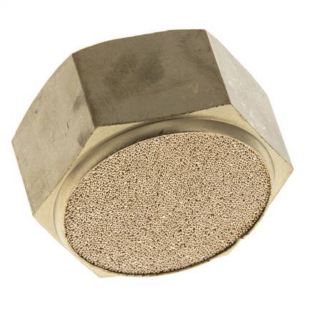 Silenciador Neumático Compacto de Bronce Sinterizado con Rosca Hembra G1''