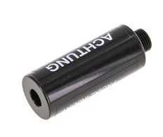 G1/8'' Silenciador Neumático Free-Flow de Aluminio
