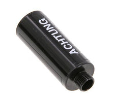 G1/8'' Silenciador Neumático Free-Flow de Aluminio
