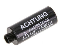 G1/8'' Silenciador Neumático Free-Flow de Aluminio