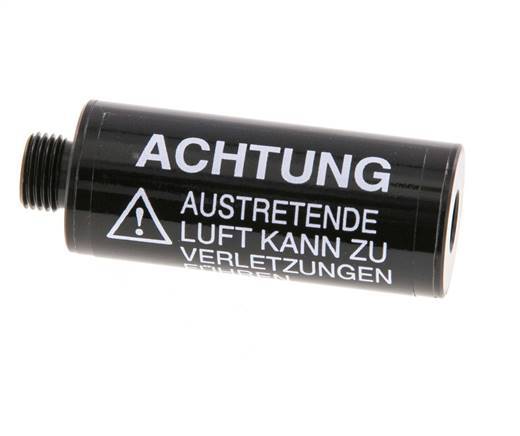G1/8'' Silenciador Neumático Free-Flow de Aluminio