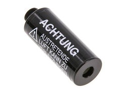 G1/8'' Silenciador Neumático Free-Flow de Aluminio