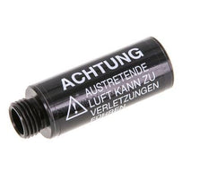 G1/4'' Silenciador Neumático de Flujo Libre de Aluminio