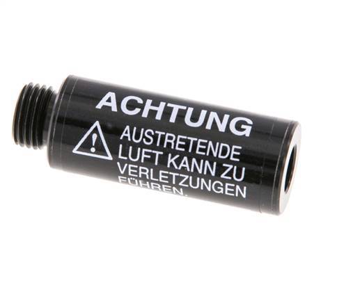 G1/4'' Silenciador Neumático de Flujo Libre de Aluminio