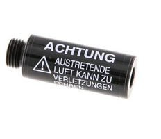 G1/4'' Silenciador Neumático de Flujo Libre de Aluminio