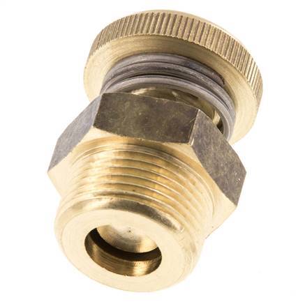 Silenciador de Control de Flujo de Latón G3/4'' Con Tornillo Estriado