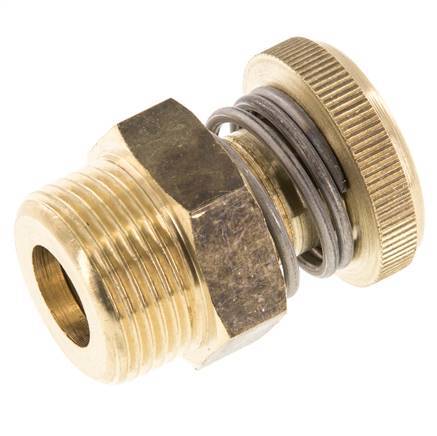 Silenciador de Control de Flujo de Latón G3/4'' Con Tornillo Estriado