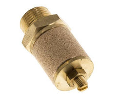 Silenciador de Control de Flujo de Latón G3/8'' Con Tuerca de Bloqueo