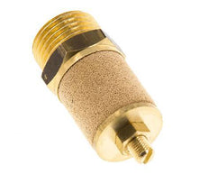 Silenciador de Control de Flujo de Latón G1/2'' con Tuerca de Bloqueo