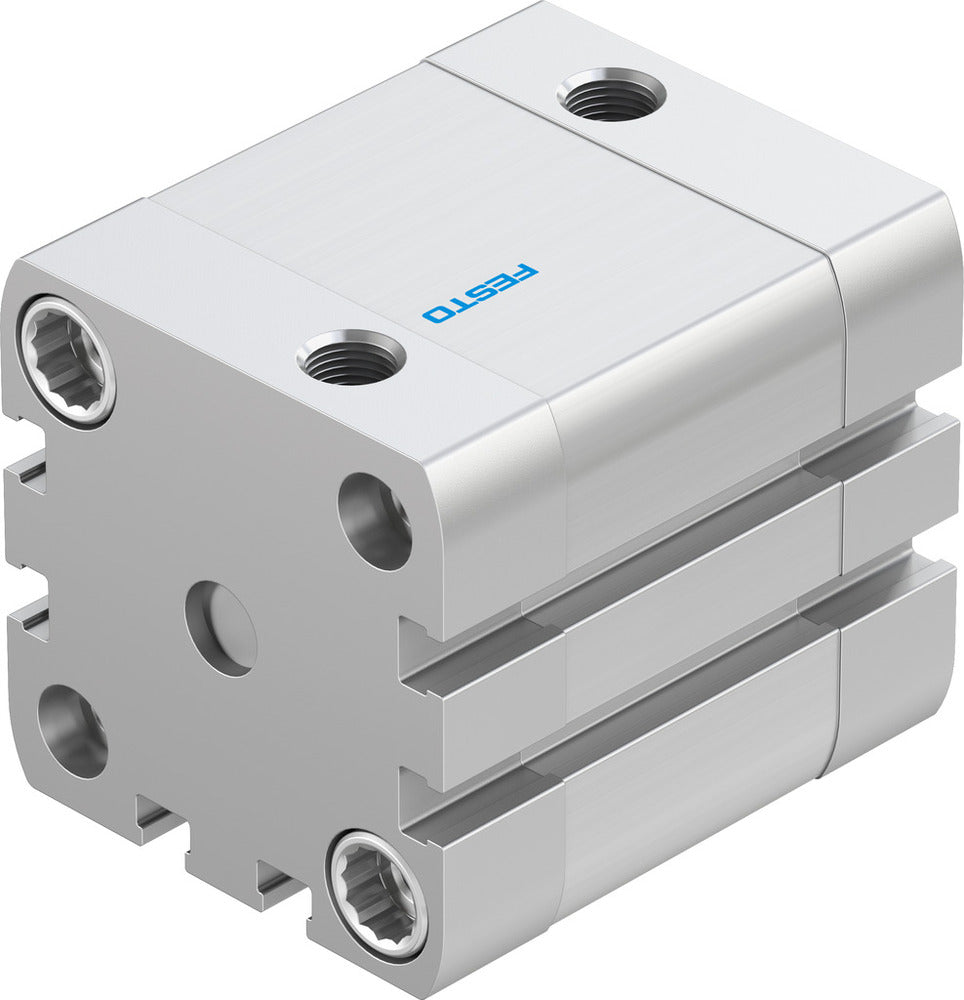 Festo Cilindro Compacto 40mm Diámetro 20mm Carrera ISO 21287 Doble Efecto - 572666