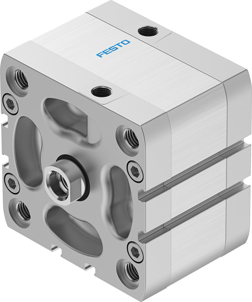 Festo Cilindro Compacto 80mm Diámetro 15mm Carrera ISO 21287 Doble Efecto - 536364
