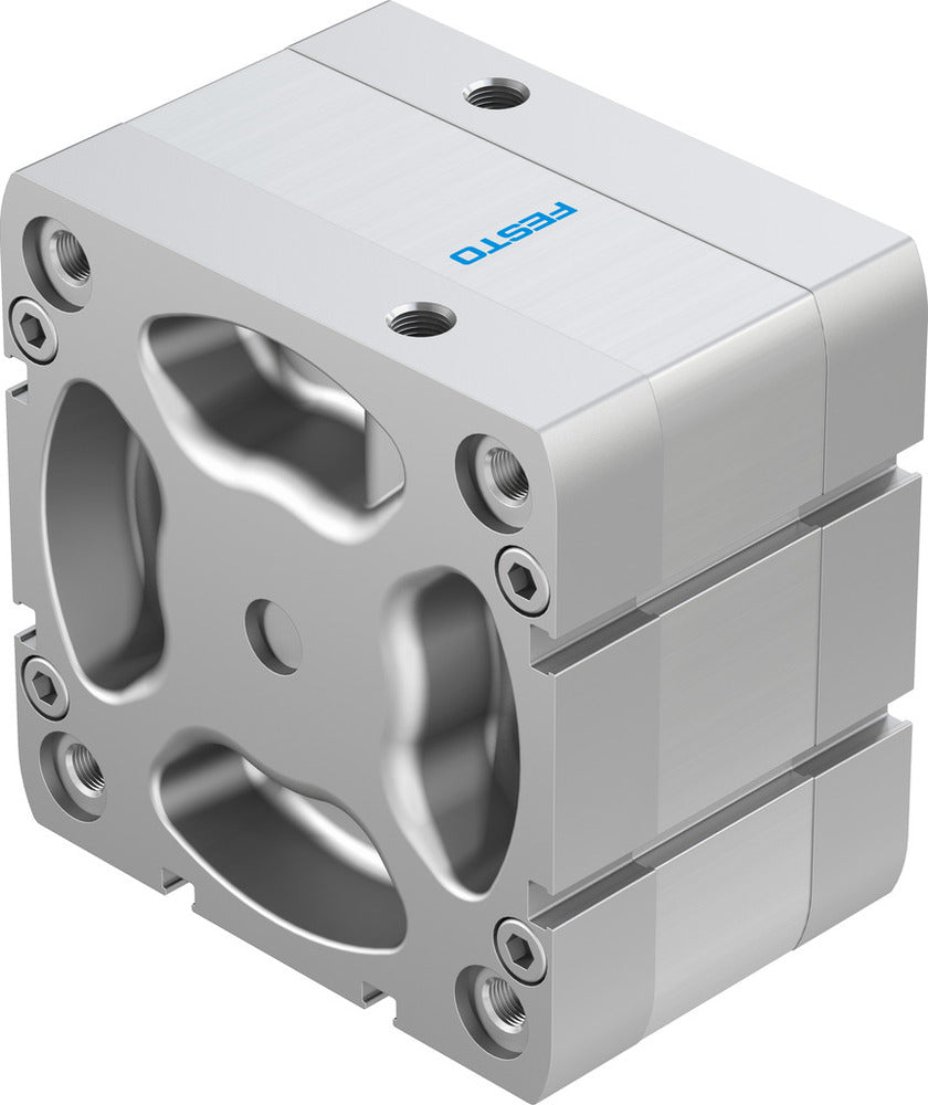Festo Cilindro Compacto 100mm Diámetro 10mm Carrera ISO 21287 Doble Efecto - 536384