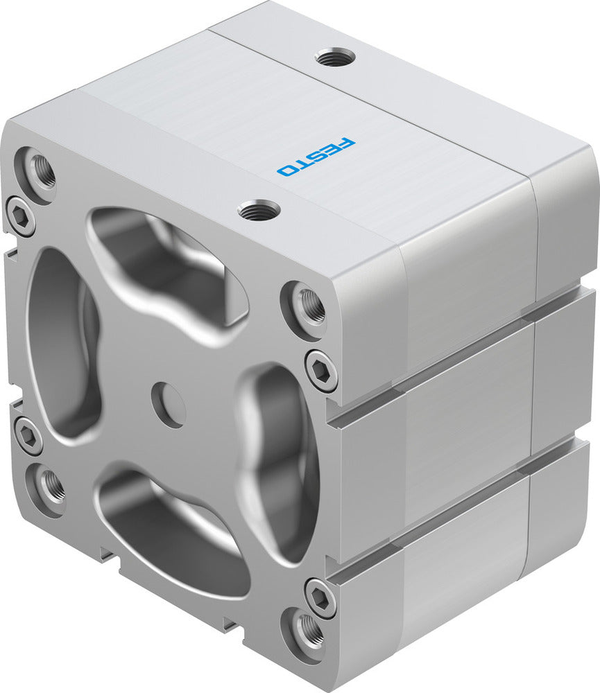 Festo Cilindro Compacto 100mm Diámetro 20mm Carrera ISO 21287 Doble Efecto - 536386