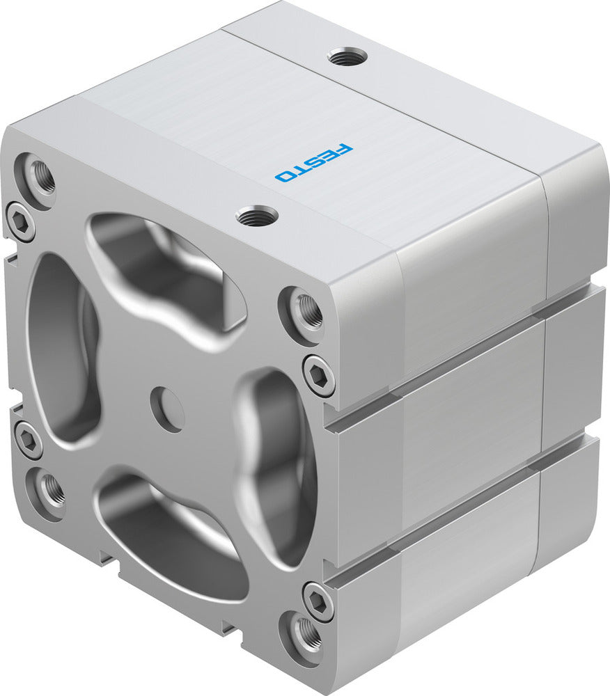 Festo Cilindro Compacto 100mm Diámetro 25mm Carrera ISO 21287 Doble Efecto - 577193