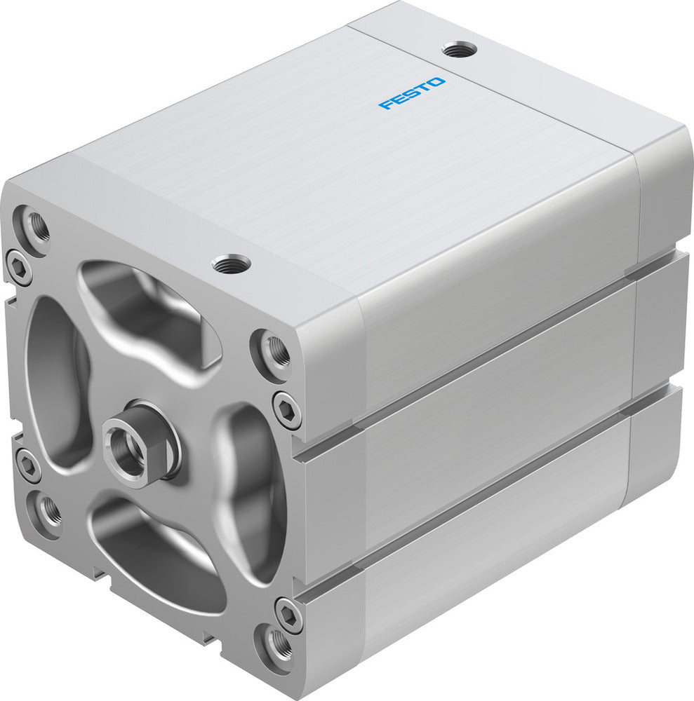 Festo Cilindro Compacto 100mm Diámetro 80mm Carrera ISO 21287 Doble Efecto - 536392