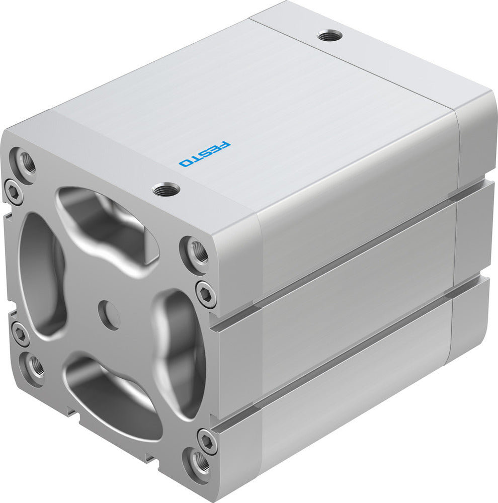 Festo Cilindro Compacto 100mm Diámetro 80mm Carrera ISO 21287 Doble Efecto - 577198