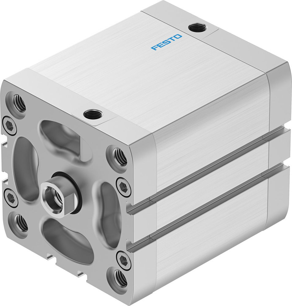 Festo Cilindro Compacto 80mm Diámetro 60mm Carrera ISO 21287 Doble Efecto - 536370