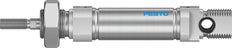 Cilindro Festo 16mm Diámetro 10mm Carrera ISO 6432 Doble Efecto - 1908274