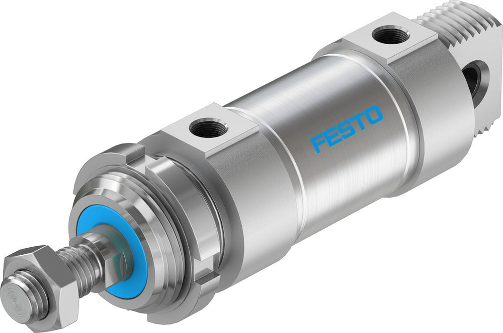 Festo Cilindro Redondo 50mm Diámetro 25mm Carrera Doble Efecto - 196000