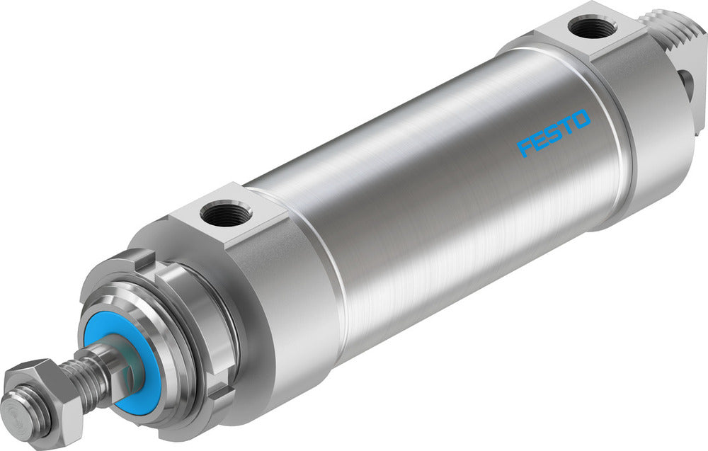 Festo Cilindro Redondo 63mm Diámetro 100mm Carrera Doble Efecto - 196014