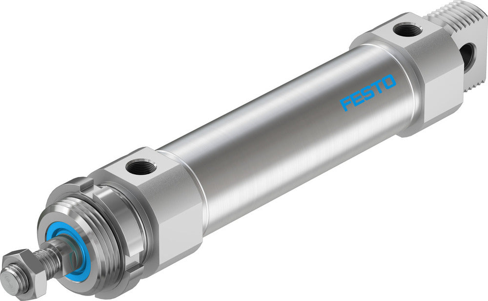 Festo Cilindro Redondo 40mm Diámetro 100mm Carrera Doble Efecto - 196034