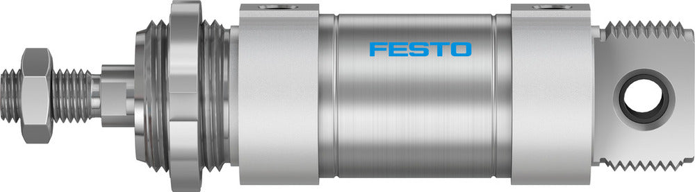 Festo Cilindro Redondo 50mm Diámetro 25mm Carrera Doble Efecto - 196040