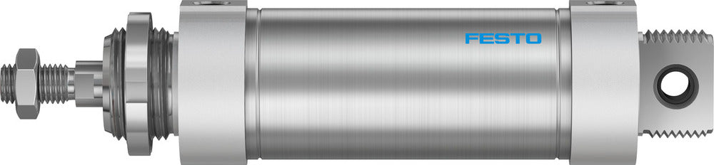 Festo Cilindro Redondo 63mm Diámetro 100mm Carrera Doble Efecto - 196054