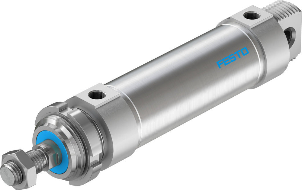 Festo Cilindro Redondo 50mm Diámetro 100mm Carrera Doble Efecto - 196004